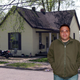 Half-blood Cherokee Jonathan Palmer outside his soon-to-be-vacated home.